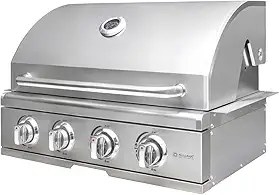 Churrasqueira a Gás Alluma Essential Em Inox de Embutir - 4 Queimadores
