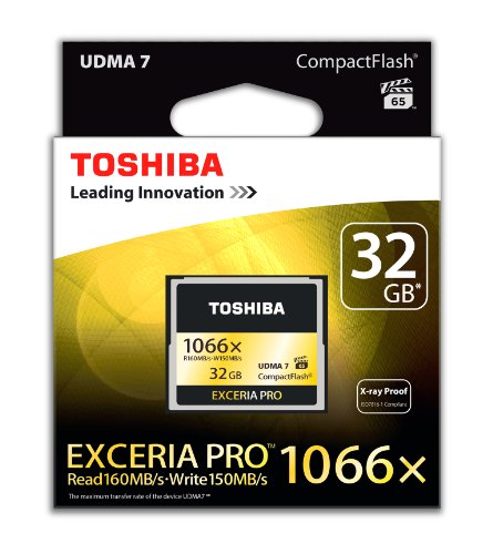 Toshiba Exceria Pro - Tarjeta de memoria Compact Flash de 32 GB