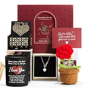 Gifts for Her, Romantic Gifts for Girlfriend, Wife, Valentine’s Gift Bulk for Her, Valentine Gift Baskets for Women, Unique Present for Wedding Engagement Anniversary Bulk Set