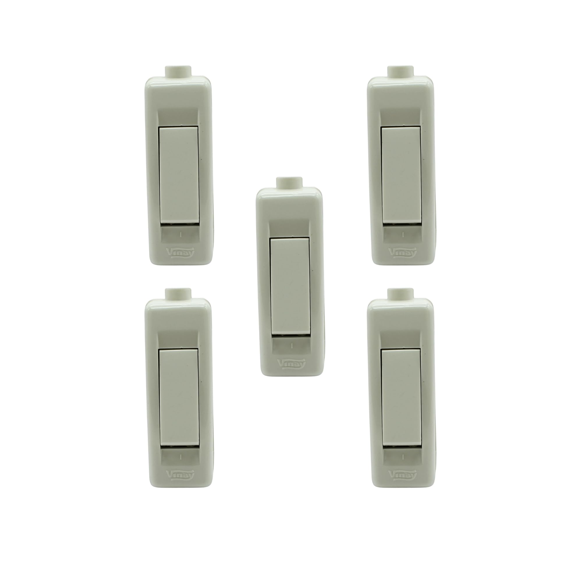 Bed switch, Pack of 5 Inline On-Off Switch for Lamp, Bulb, Fan and Home Appliances, White Plastic Body, Easy Installation-image-40