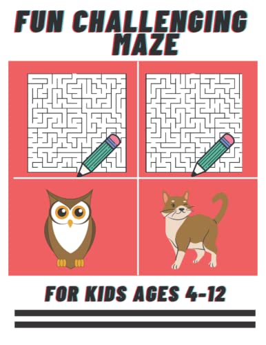 Fun Challenging Maze: Creative Activities and Ideas to learn and practice Mazes For Kids Ages 4-8, 8-12|Hours of Fun, Stress Relief and Relaxation| Workbook for Games and Problem-Solving. image 2