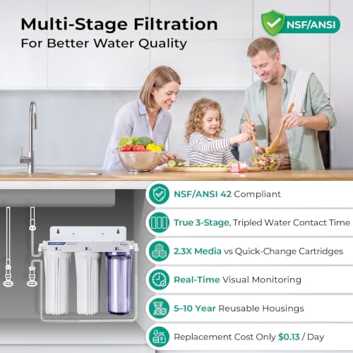 Image of iSpring US31KF-PF 3-Stage PFAS /PFOA Removal Under-Sink Water Filter System