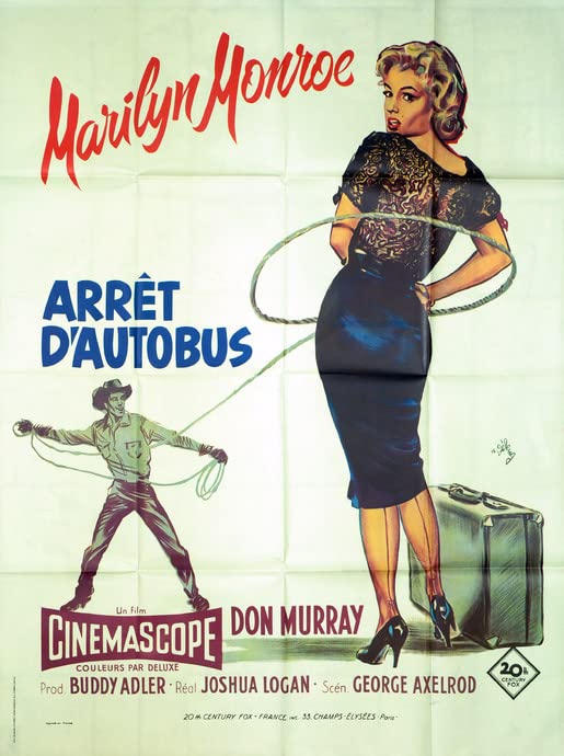 Affiche originale Arrêt d'autobus 120x160 cm pour salon rétro