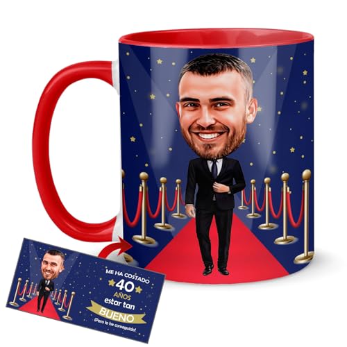 Kembilove® Taza Cumpleaños Hombre Graciosa | Personalizada con