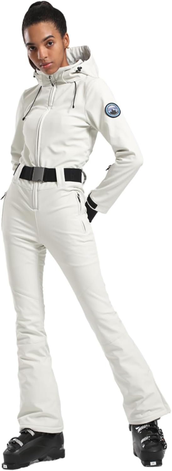 GSOU SNOW Ski Suit Women Snowsuit Slim One Piece Jumpsuit Snow Jackets Waterproof Winter Windproof Outdoor Sports Warm - Image 3