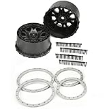 Pro-line Racing 276303 Impulse Pro-Loc Black Wheels with Stone Gray Rings for X-Maxx, Front Or Rear