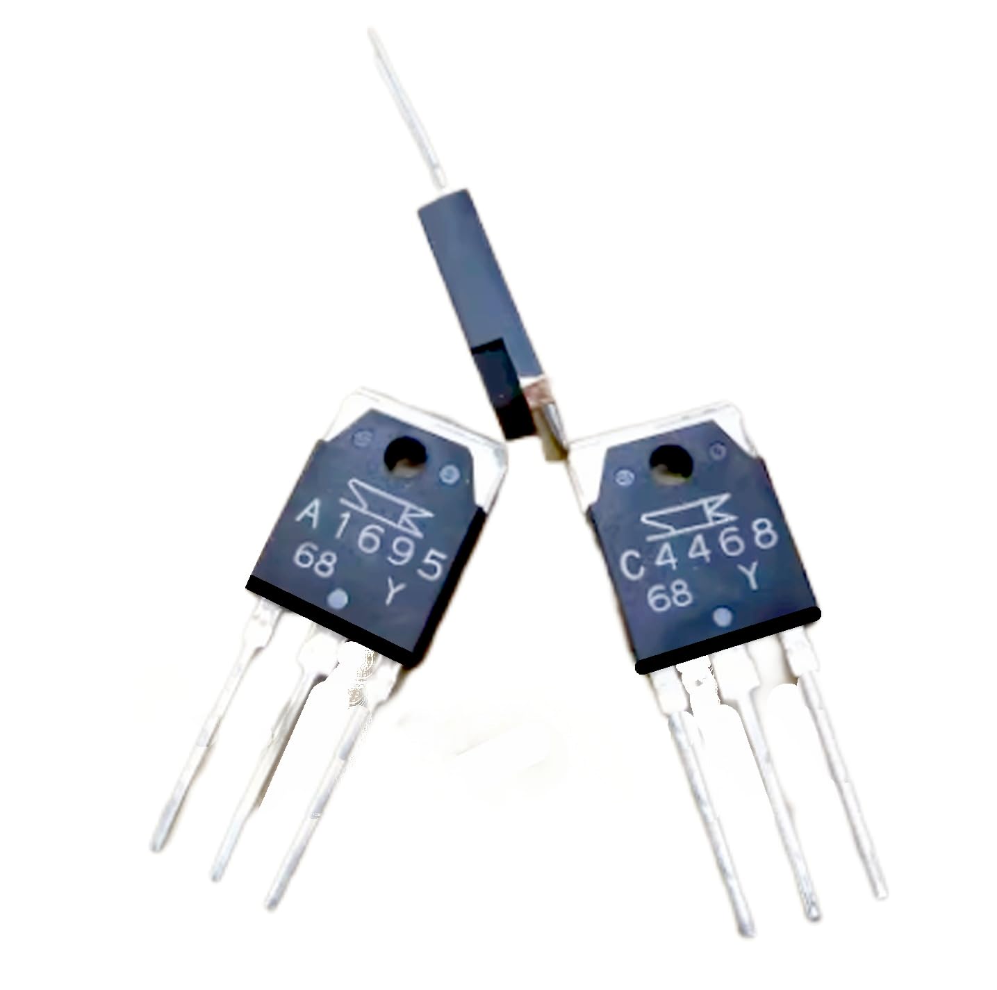 2pcs 2SA1695-Y 2SA1695 A1695 + 2pcs 2SC4468-Y 2SC4468 C4468 Transistor TO-3PN DX