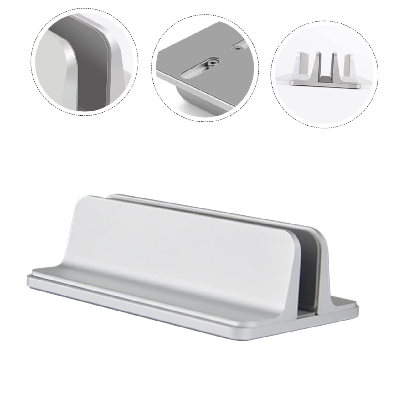DOITOOL Supporto Verticale Per Laptop in Lega Di Alluminio Base Per Laptop Supporto Per Scrivania Per Tablet Resistente e Per Uso Domestico e