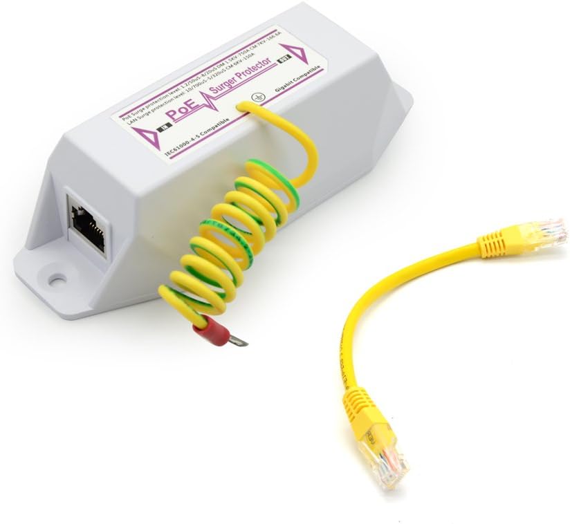 Ethernet Surge Protector | Protect PoE Camera Again Lightning Caused Surges | cat5 Surge Protectors