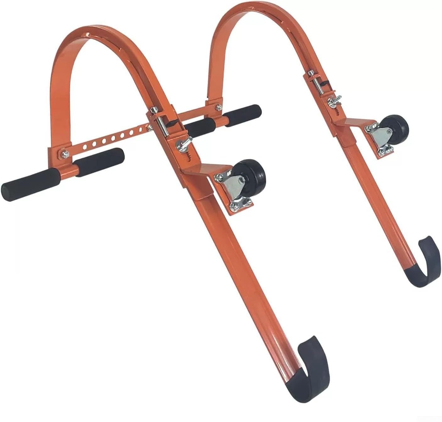 Gancio per tetto a scala, in acciaio resistente per stabilizzatore per estensione del colmo del tetto, adatto a 2 pioli con capacità di 226,8 kg