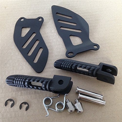 Httmt Mt390-004-Bk Black Front Rider Foot Pegs Bracket Compatible With Suzuki Gsxr600 Gsxr750 2006-2010 #TOP1