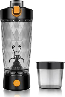 Agitador de un toque, Botella mezcladora eléctrica de proteínas, Botellas portátiles para mezclar agua y bebidas, Vaso mezclador de proteínas recargable por USB, para gimnasio, viajes, oficina
