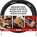 Fender Professional Series Instrument Cable, Guitar Cable, Guitar Accessories, Straight/Angle, Black, 10ft