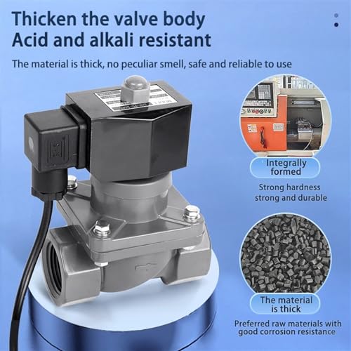 Électrovanne anti-corrosion DN32 DC24V pour stopper les fuites d'acide - 5
