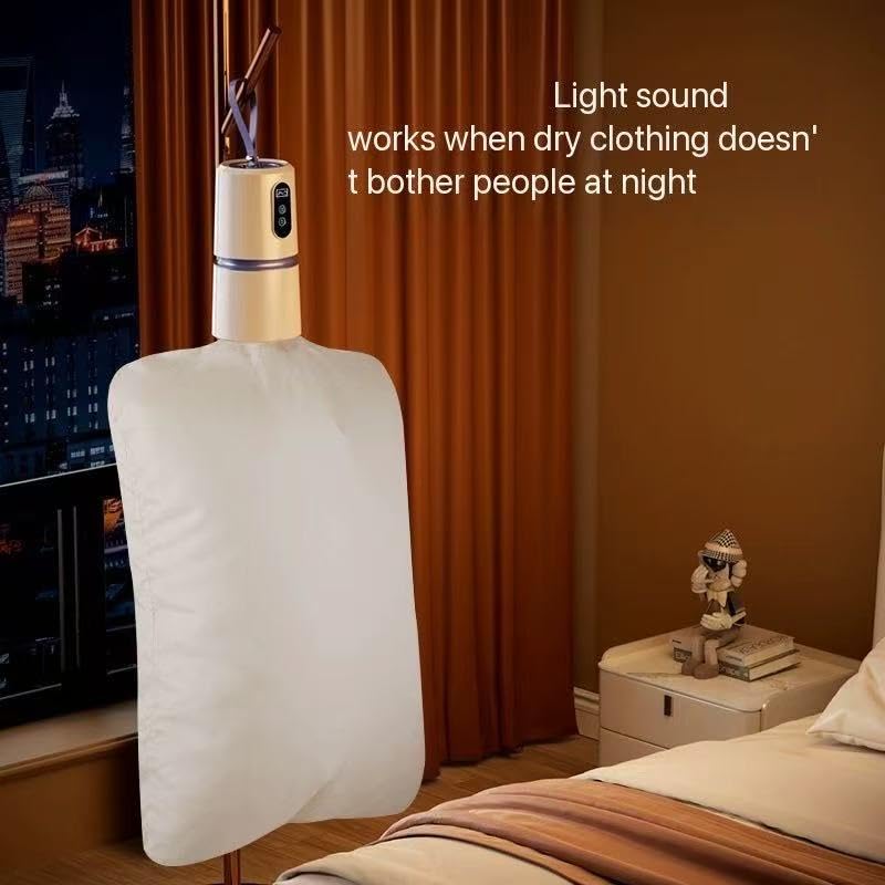 Secadora de ropa portátil de alta velocidad de 1000 W, mini secadora para apartamentos, viajes y RV, ideal para ropa ligera/ropa interior con bolsa seca y gancho, perfecta para viajeros