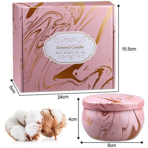 Scented Candles Gifts for Women, 2.5oz Aromatherapy Candles for Home Scented, Long Lasting Soy Wax Candle Sets for Women Gift,Small Candles for Gifts Bath Yoga Spa Birthday Gifts