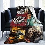 Lanecherbert Disturbed Blanket Throw Blankets Ultra Soft Flannel Lightweight Throws for Couch, Bed,All Seasons Use 80'x60'
