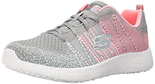 Skechers Sport Women's Burst Ellipse Fashion Sneaker,Gray/Pink,8.5 M US