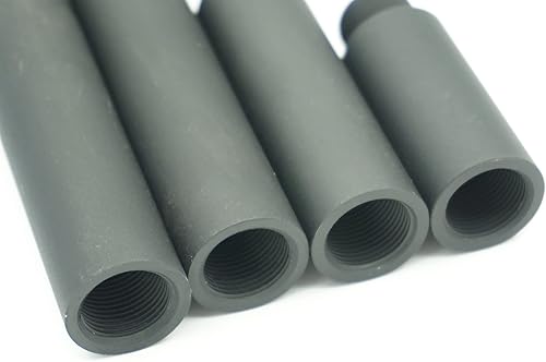 Miniatura 6 de 14mm CCW a 14mm CCW 0.8" 2.4" 4.8" 7.1" Diámetro exterior 0.75" (19mm) Tubo negro M14x1 con rosca izquierda Extensiones Accesorios Cuatro piezas