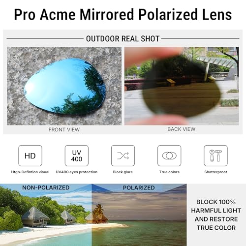 Image of Pro Acme Aviator Sunglasses for Men Women Classic Polarized UV400 Protection