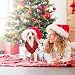 Weihnachten Hund,Hunde Weihnachtskostüm Schal Hundekostüm Kostüm Dog Haustier Weihnachts Christmas Costume Hundekleidung Rot Weihnachtskostüme Weihnachtsschal,für Weihnachtstage Haustier-Kleidung (L)