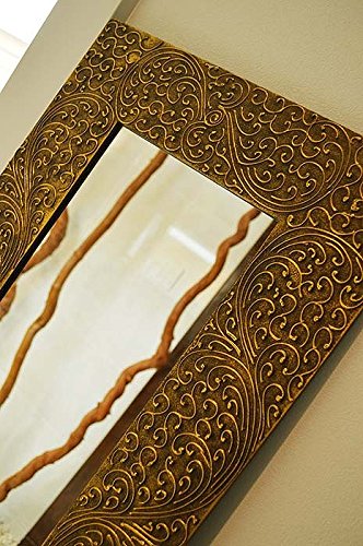 Amazon.co.jp: アジアン バリ 雑貨 ♪ゴールドマークの姿見♪ おしゃれ