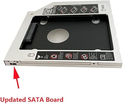 DY-tech 2nd HDD SSD Hard Drive Optical Bay Caddy Frame Tray for Dell Latitude E6320 E6420 E6520 E6330 E6430 E6530 Modular Bay with Ejector + Bezel/faceplate