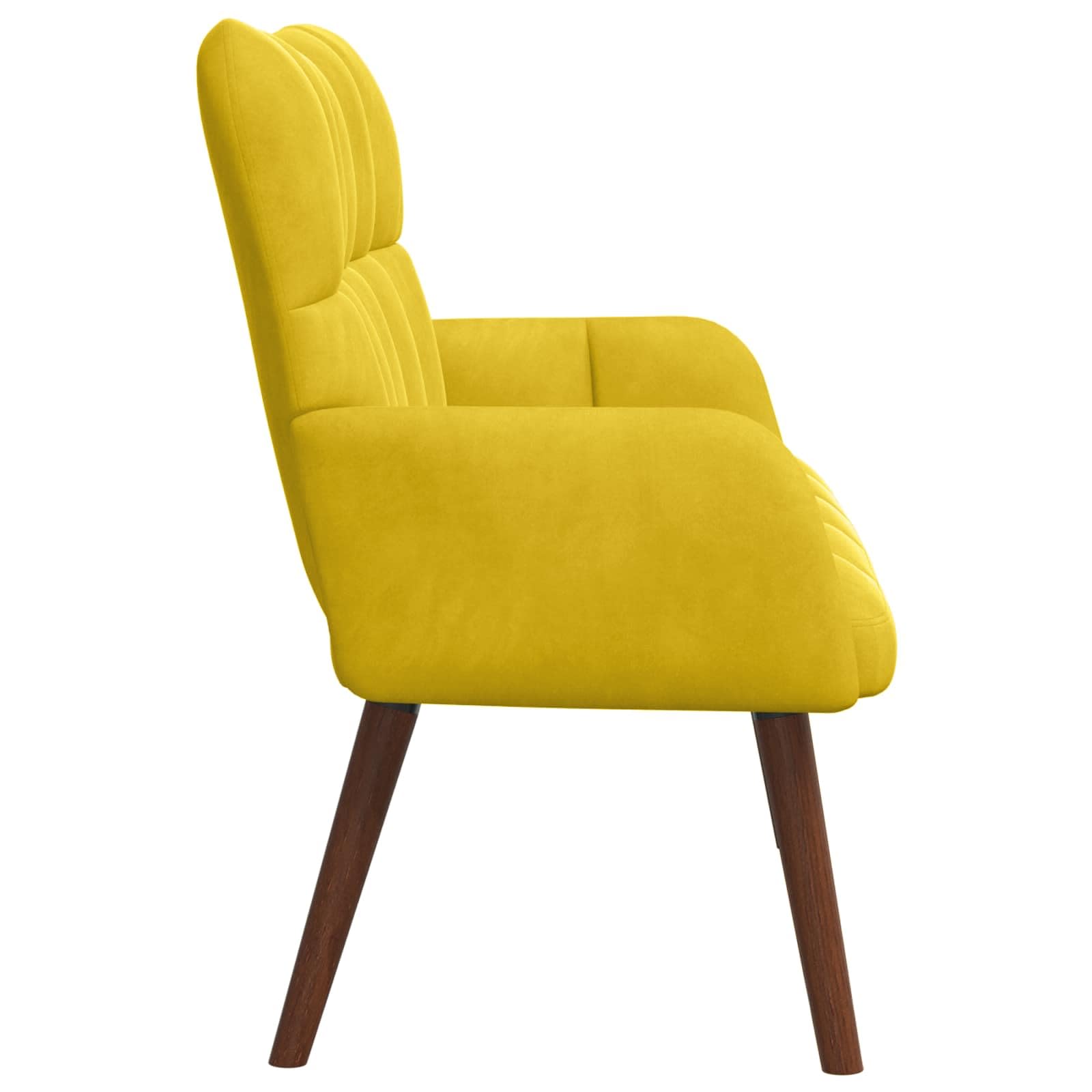 Sofá de 2 plazas amarillo 115 x 61 x 87 cm terciopelo