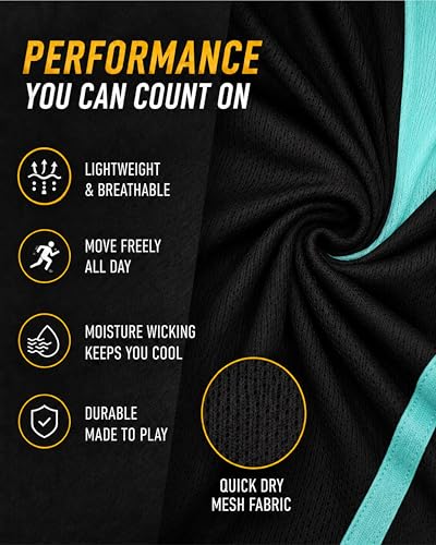 Image of Pro Athlete Boys Active Shorts Set - 3 Piece Athletic Dry Fit Graphic Tees Tank Tops and Basketball Shorts for Boys