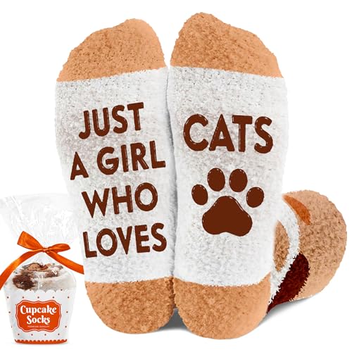 Fuzzy Socks for Women Ideal Mothers Day Gifts for Cat Lovers Christmas Gift for Women Kitty Socks Gift Sets Funny Gift Cat Lover Presents Ideas Soft And Warm Material