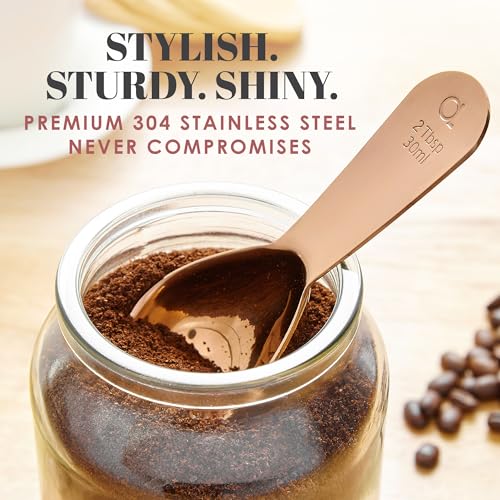 Image of Coffee Scoop (Set of 2) - 2 Tablespoon Stainless Steel Measuring Spoons