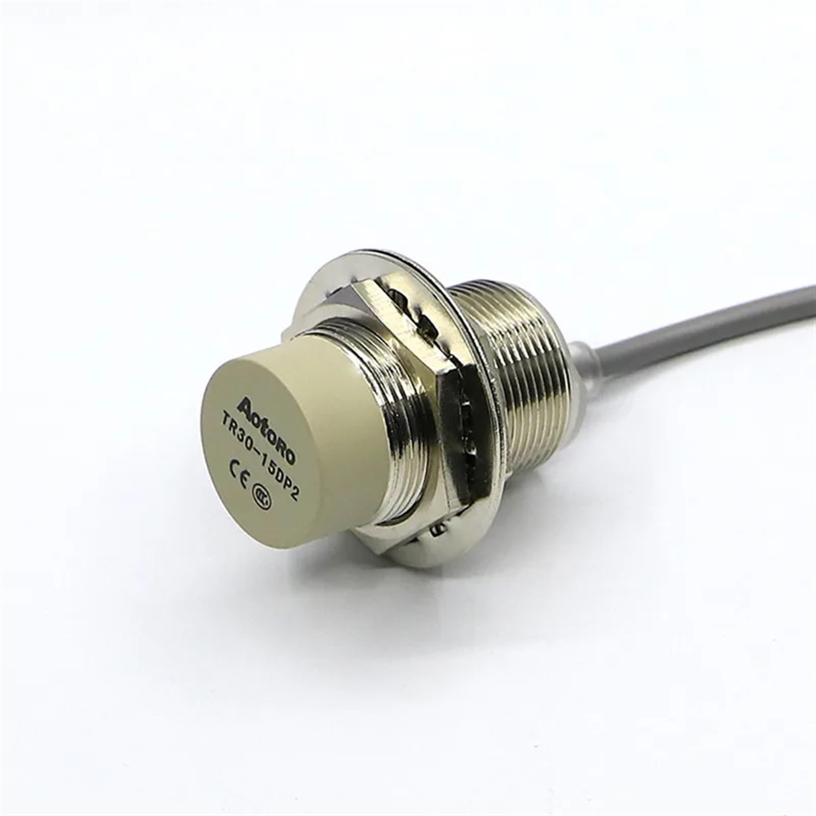 Transducteur TR30-15DC avec interrupteur de proximité à inductance de corps en métal de câble