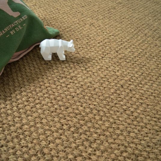 Tapis coco haut de gamme Decoweb Delhi Panama marron