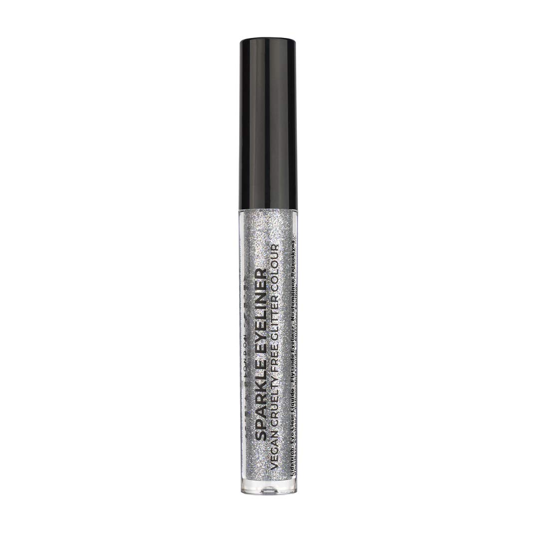 Stargazer Sparkle Vegan Glitter Liquid Eyeliner With Quick Drying Fine Extreme Glitter Colour, Silver