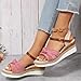 Orthopedic Wedge Sandals for Women Dressy Summer 2026,Cute Bow Casual Strappy Beach Vacation Sandals Platform Open Toe Ankle Strap Wedge Heels Sandal Comfortable Walking Outdoor Shoes