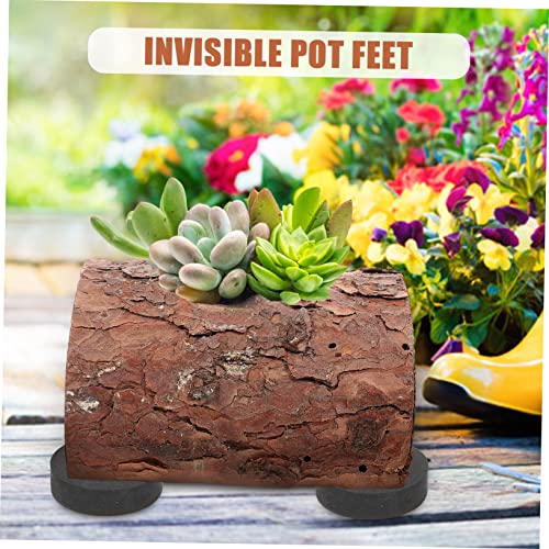 Cabilock 20 Pçs Vaso De Flores Invisível Pés Móveis Almofadas De Perna Vasos De Plantas Ao Ar Livre