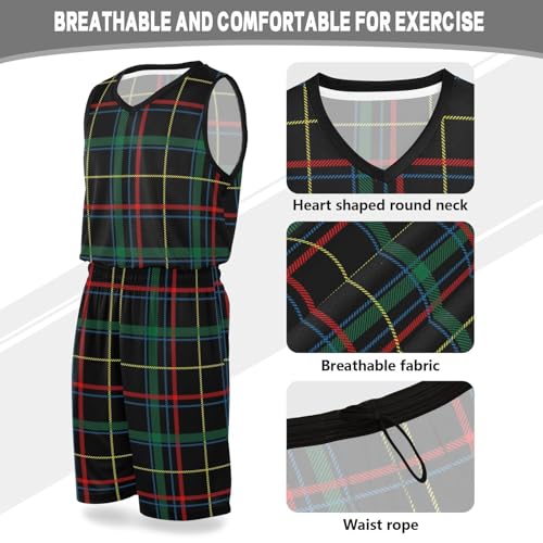 Camiseta de baloncesto y pantalones cortos para entrenar cómodo en Navidad 5