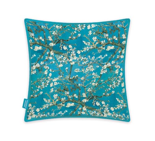 Coussin Van Gogh Branches d'amandier décoration maison coton bio carré - 2
