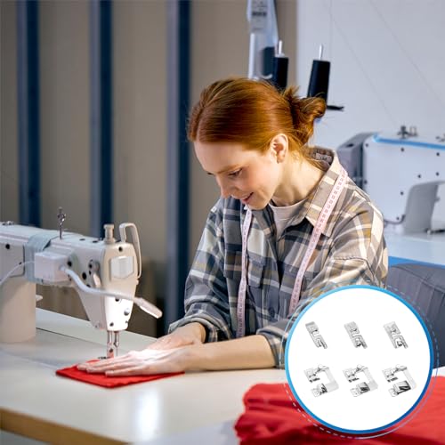 Juego 6 Pies Dobladillo para Máquina de Coser Fikota miniatura 7