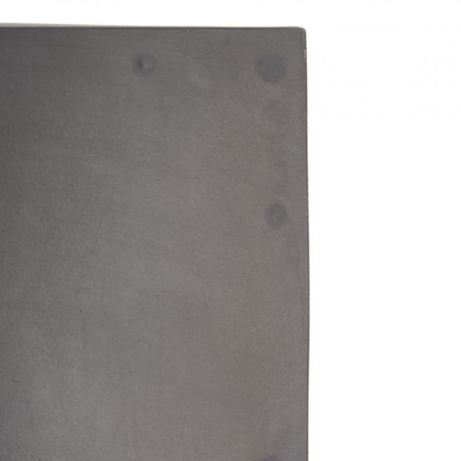 AUBRY GASPARD Sellette Design Métal Noir 60x60x80 cm | Finition Antique, Base 30x30 cm, Plateau 42x42 cm, Livré Monté, Élégante et Polyvalente