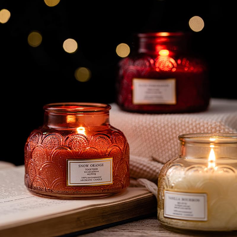 Magic Aromatherapy Candle (7oz, 40hours Burning time), can be Used for Stress Relief and Relaxation, Making it Perfect for Home Decor and as a Wonderful Holiday Gift. (Grey Black Currant)