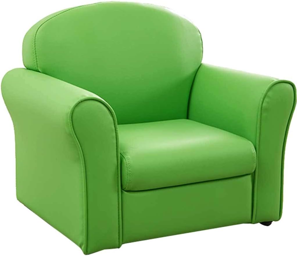 Single Sofa, Rest Chair for Boys and Girls in the Bedroom, Mini Back Chair, Load 50 kg (Colour: Pink, Size: 525000 cm) (Verde 52 x 44 x 58 cm)