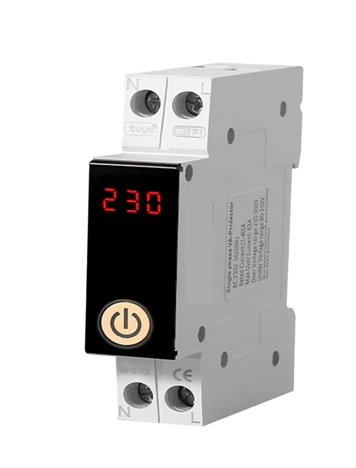 Wyłącznik automatyczny 1P 63A, timer, licznik prądu, zabezpieczenie przeciwprzepięciowe, przełącznik zdalnego sterowania
