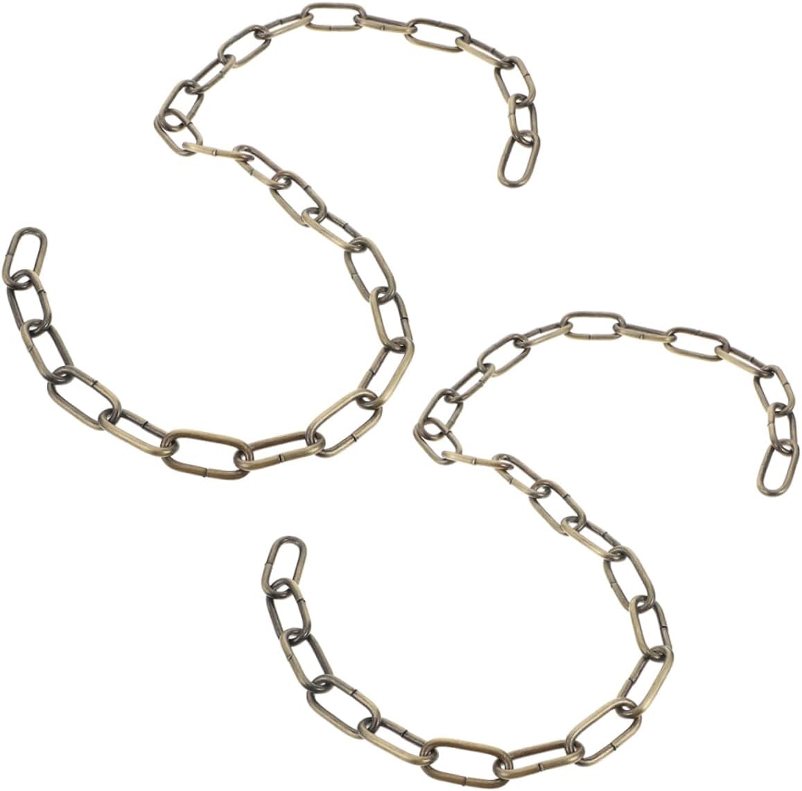 2pcs Pendant Light Chain Iron Decorative Hanging Lamp Fixture Adjustable Length for Chandelier and Ceiling Light Accessories