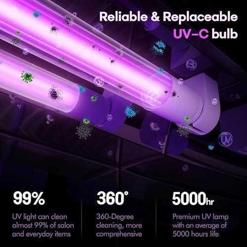Image of UV Light Care Box, 10L Large Capacity, Professional Tool Cleaning, 30 Min Timer, UV Light Cleaning Cabinet for Esthetician,Manicurist,Spa,Tattoo,Barber,Salon