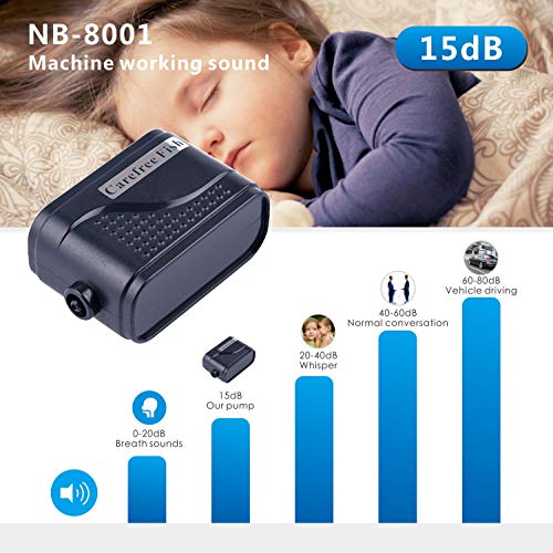 Carefree Fish Aquarium Air Pump 2W Super Quiet and Power Fish Tank Bubbler Bubble Stone Accessories