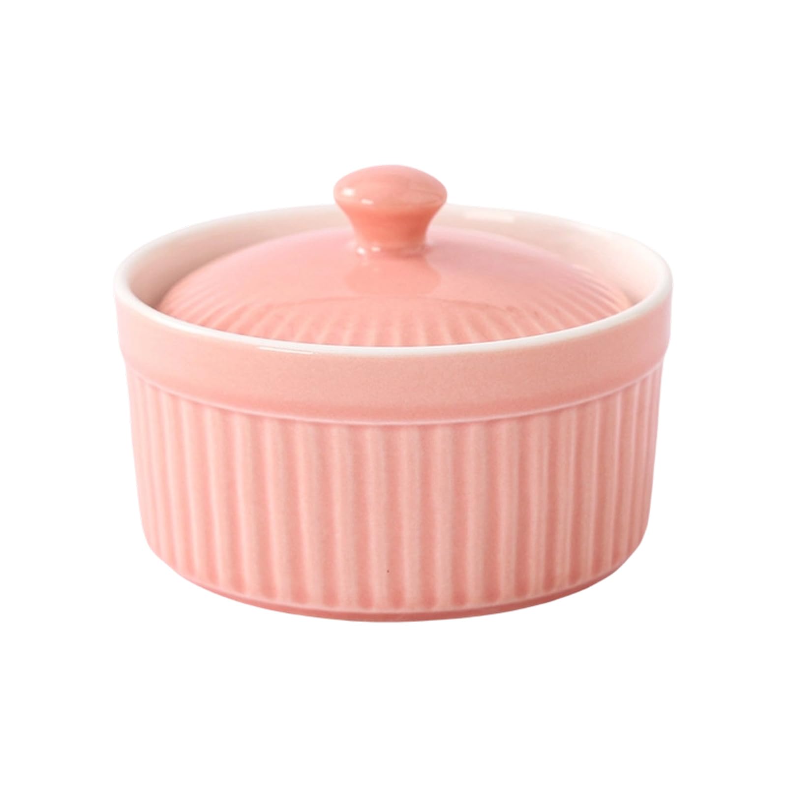 LUCKGONI Ceramic Covered Baking With Lid For Soup Eggs And Dessert Microwave And Oven Safe Kitchenwares