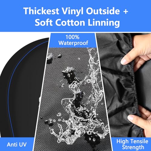 Image of 4 Pack RV Tire Covers, 600D Hard Wheel Covers Protector Wheels, Tire Covers for RV, Trailer, Truck, SUV, Campervan, Boat and Van, Heavy Duty and Waterproof Tire Covers (Fit Tire Diameter 30 inch-32 inch)