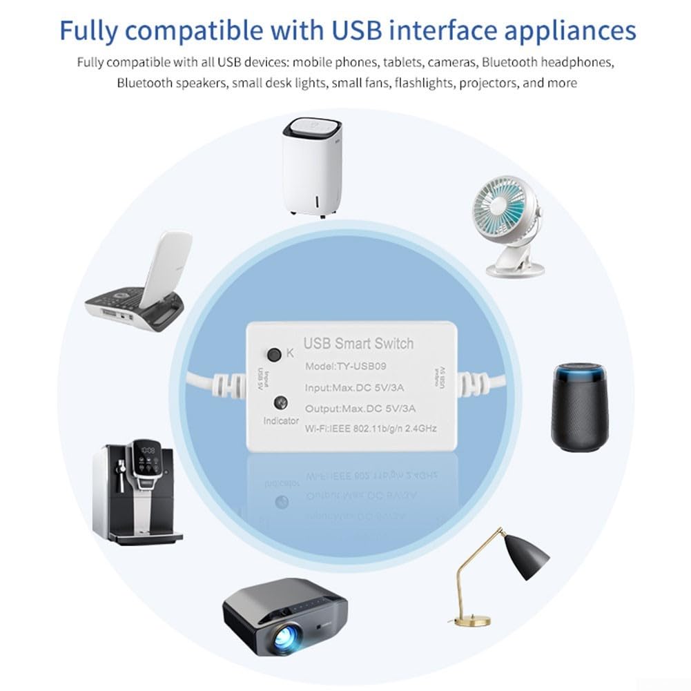 Adattatore USB Smart WiFi/Zigbee Tuya con Controllo App e Assistenza V