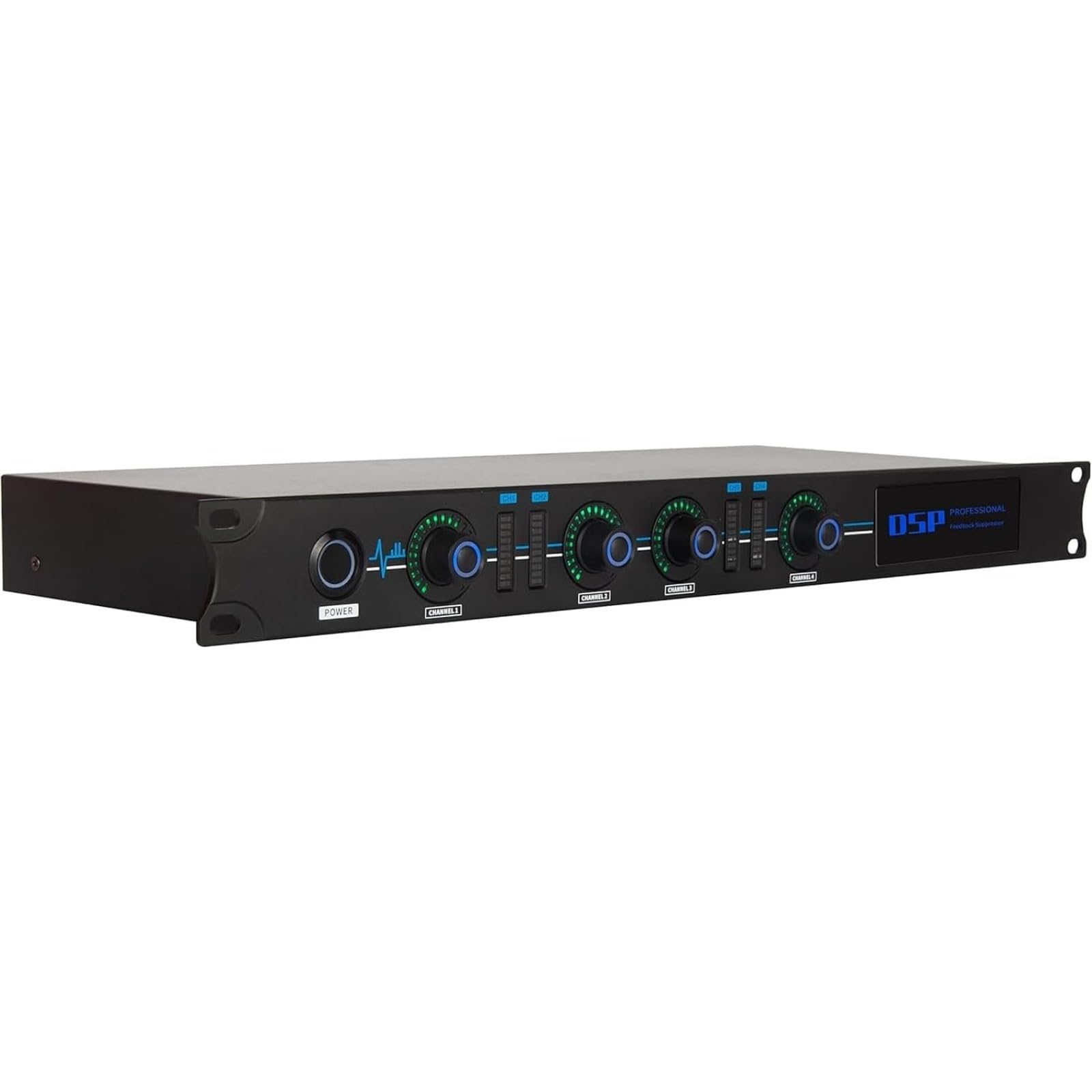 FBX-2244 Supresor de retroalimentación profesional, equipo de procesamiento automático de señal digital, procesador de altavoces Dsp, equipo de silbato inteligente totalmente automático (4 en 4